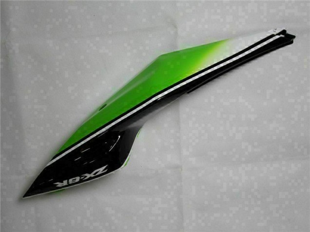 Carenagem Moto Kawasaki ZX6R 2009-2012 - Verde Preto Branco 25 Carenagem Moto Kawasaki ZX6R 2009-2012 - Verde Preto Branco 25
