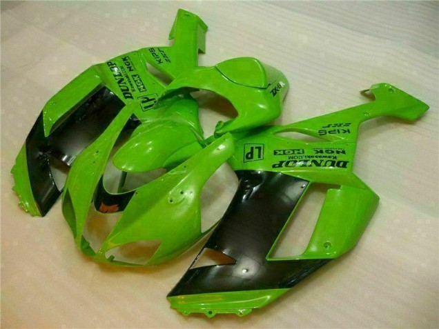 Carenagem Moto Kawasaki ZX6R 2007-2008 - Verde Preto Dunlop Carenagem Moto Kawasaki ZX6R 2007-2008 - Verde Preto Dunlop