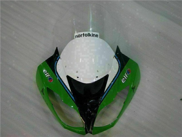 Carenagem Moto Kawasaki ZX6R 2009-2012 - Verde Preto LeoVince