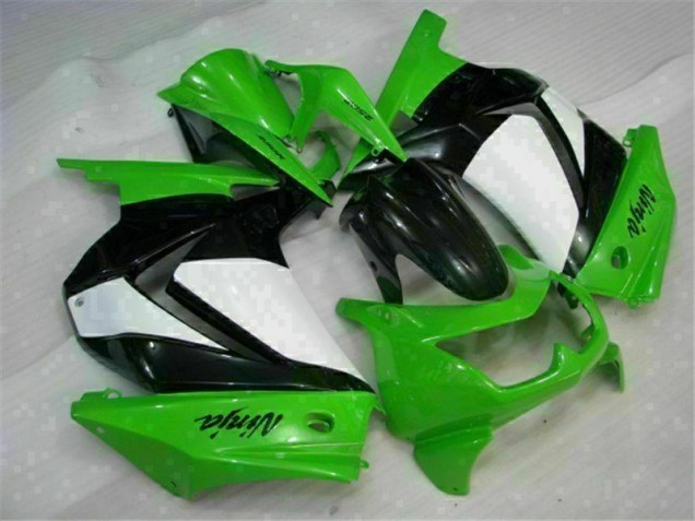 Abs Moto Plástico Kawasaki EX250 2008-2012 - Verde Preto Ninja Abs Moto Plástico Kawasaki EX250 2008-2012 - Verde Preto Ninja