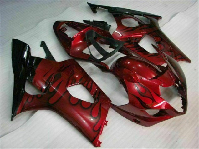 Abs Motocicleta Plásticos Suzuki GSXR 1000 K3 2003-2004 - Vermelho