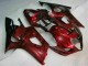 Abs Motocicleta Plásticos Suzuki GSXR 1000 K3 2003-2004 - Vermelho