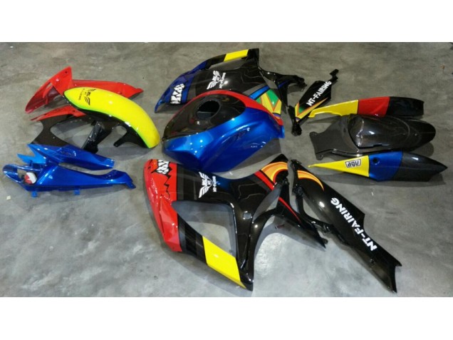 Carenagem Moto Suzuki GSXR 600 / 750 K6 2006-2007 - Vermelho Azul Carenagem Moto Suzuki GSXR 600 / 750 K6 2006-2007 - Vermelho Azul