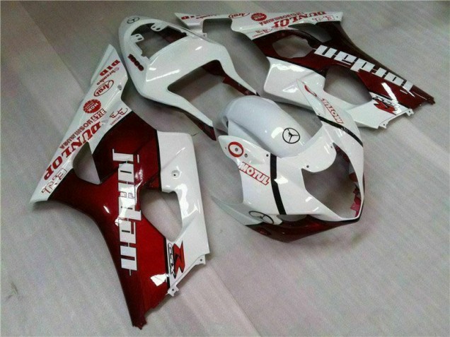Kits Carenagem Moto Suzuki GSXR 1000 K3 2003-2004 - Vermelho Branco