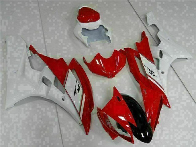 Kit Carenagem Moto Yamaha R6 2006-2007 - Vermelho Branco Kit Carenagem Moto Yamaha R6 2006-2007 - Vermelho Branco