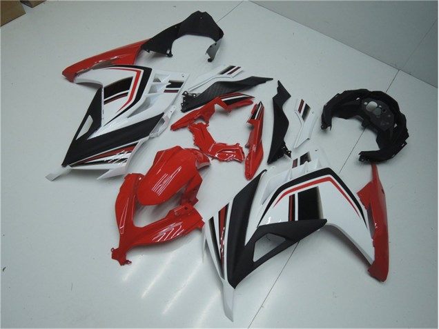 Carenagem Moto Kawasaki EX300 2013-2016 - Vermelho Branco Preto Carenagem Moto Kawasaki EX300 2013-2016 - Vermelho Branco Preto
