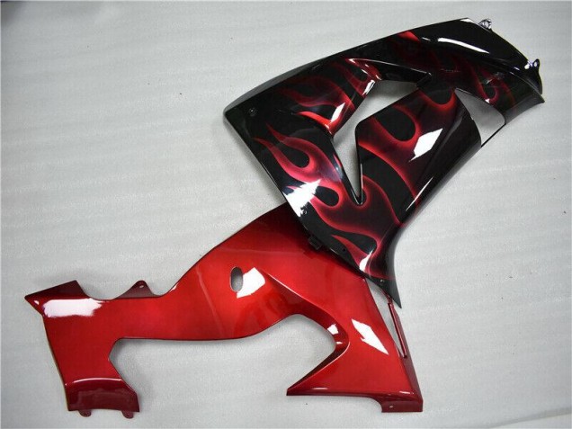 Carenagem Moto Kawasaki ZX10R 2006-2007 - Vermelho Chama Carenagem Moto Kawasaki ZX10R 2006-2007 - Vermelho Chama