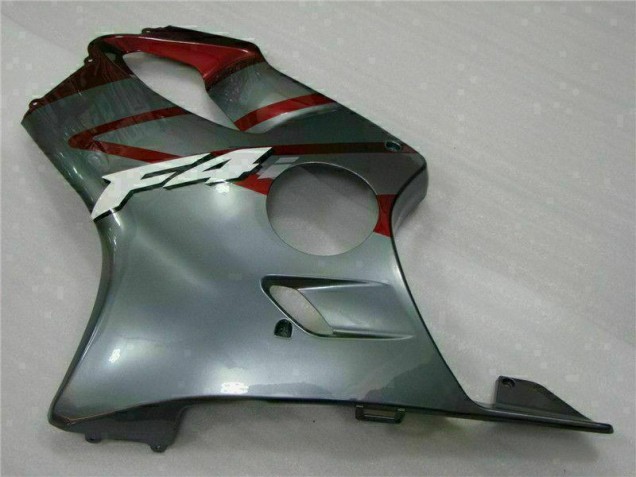 Abs Kits Completos Carenagem Moto Honda CBR 600 F4i 2001-2003 - Vermelho Prata