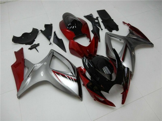 Carenagem Moto Suzuki GSXR 600 / 750 K6 2006-2007 - Vermelho Prata Carenagem Moto Suzuki GSXR 600 / 750 K6 2006-2007 - Vermelho Prata