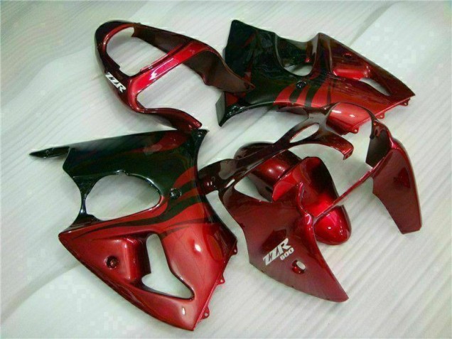 Carenagem Moto Kawasaki ZX6R 2000-2002 - Vermelho Preto Carenagem Moto Kawasaki ZX6R 2000-2002 - Vermelho Preto