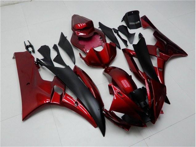 Kits Carenagem Moto Yamaha R6 2006-2007 - Vermelho Preto Kits Carenagem Moto Yamaha R6 2006-2007 - Vermelho Preto