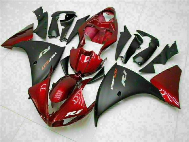 Abs Moto Plásticos Yamaha R1 2009-2011 - Vermelho Preto Abs Moto Plásticos Yamaha R1 2009-2011 - Vermelho Preto