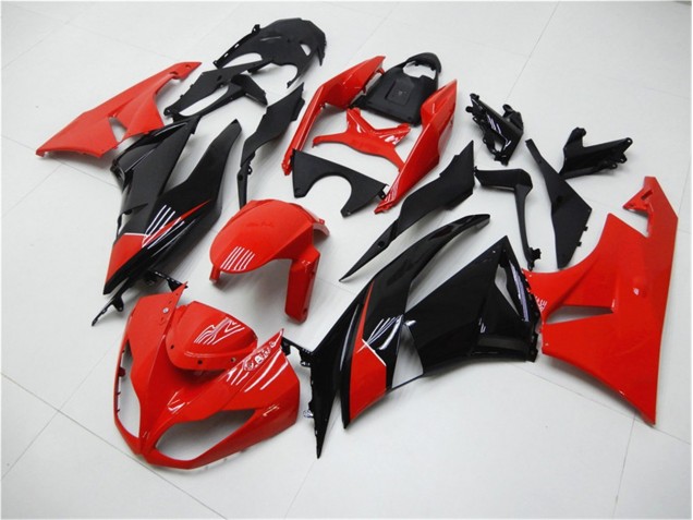 Carenagem Moto Kawasaki ZX6R 2009-2012 - Vermelho Preto