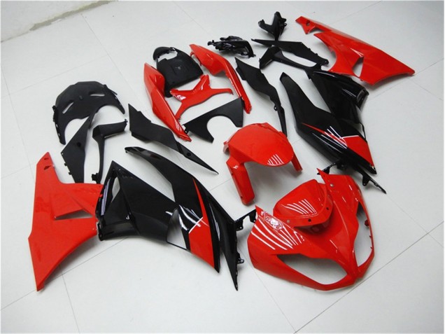 Carenagem Moto Kawasaki ZX6R 2009-2012 - Vermelho Preto
