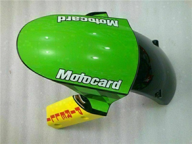 Carenagem Moto Kawasaki ZX6R 2009-2012 - Vermelho Verde Motocard Carenagem Moto Kawasaki ZX6R 2009-2012 - Vermelho Verde Motocard